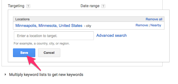Keyword Planner Google AdWords 4