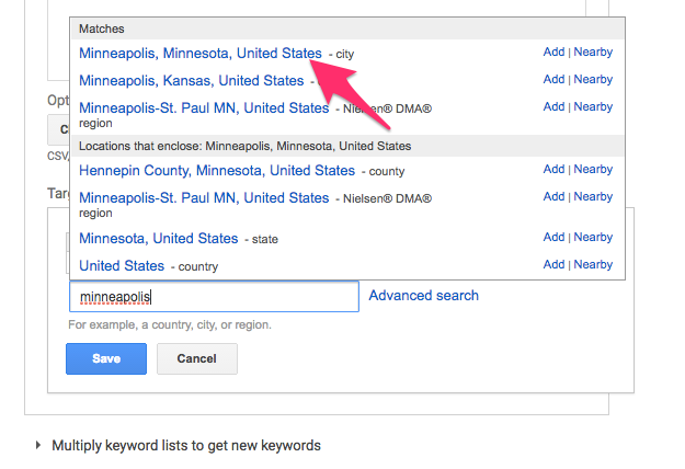 Keyword Planner Google AdWords 7