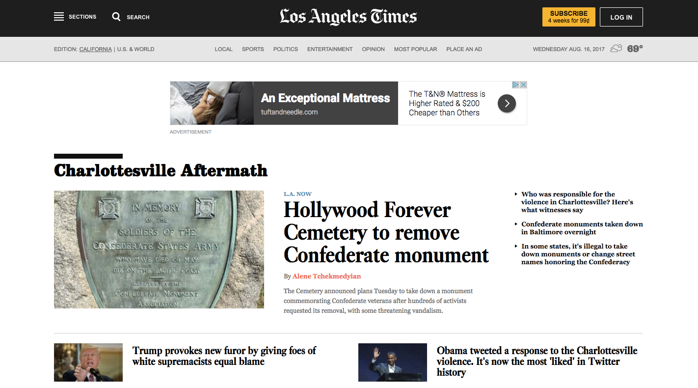 Los Angeles Times California national and world news Los Angeles Times 