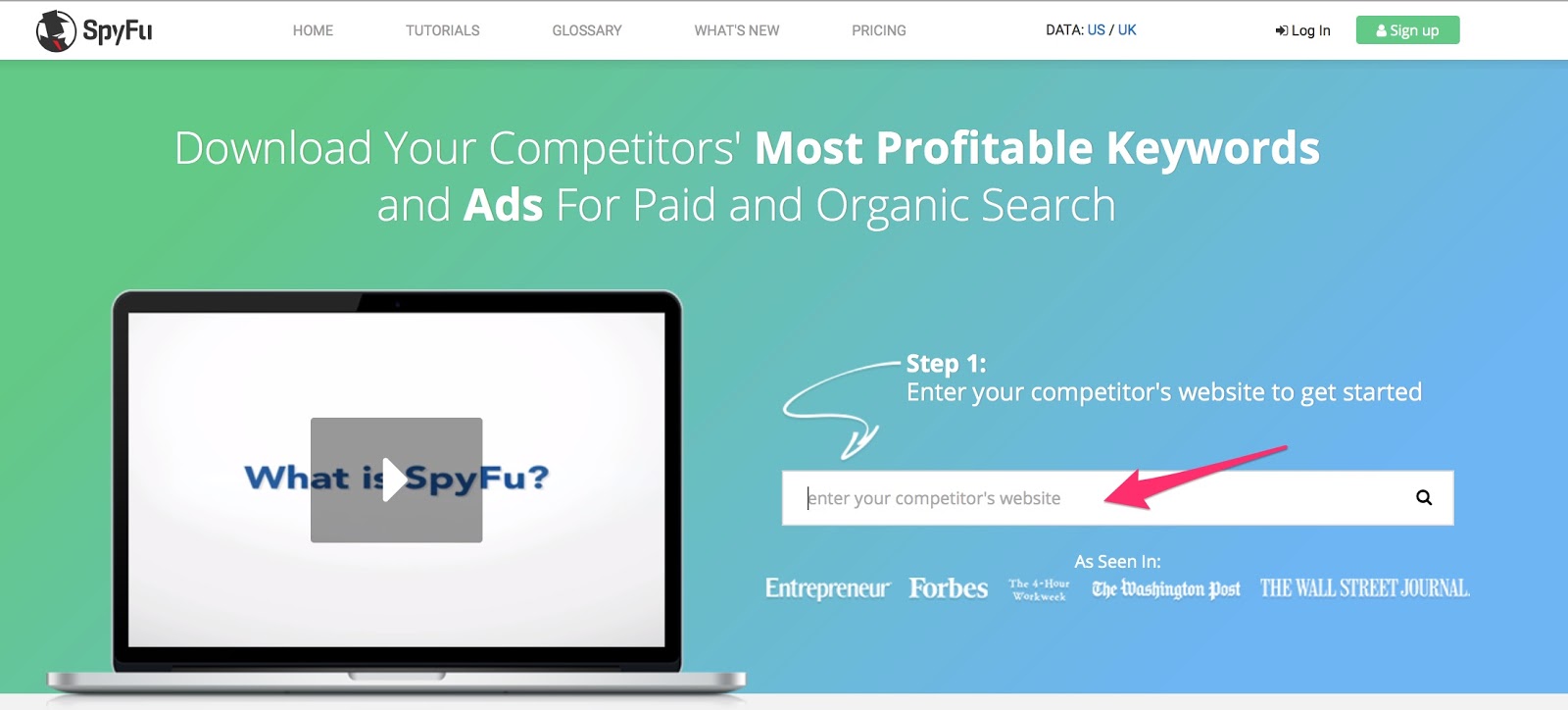 SpyFu Competitor Keyword Research Tools for Adwords PPC SEO
