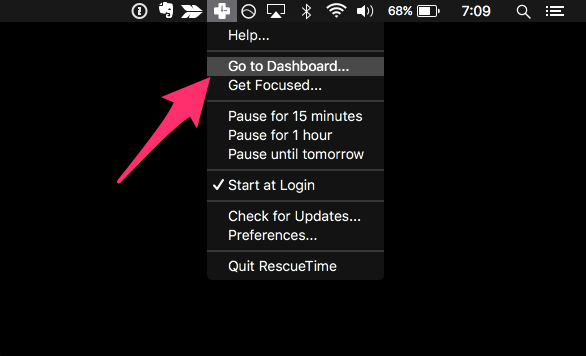 how to outsource using rescue time menu
