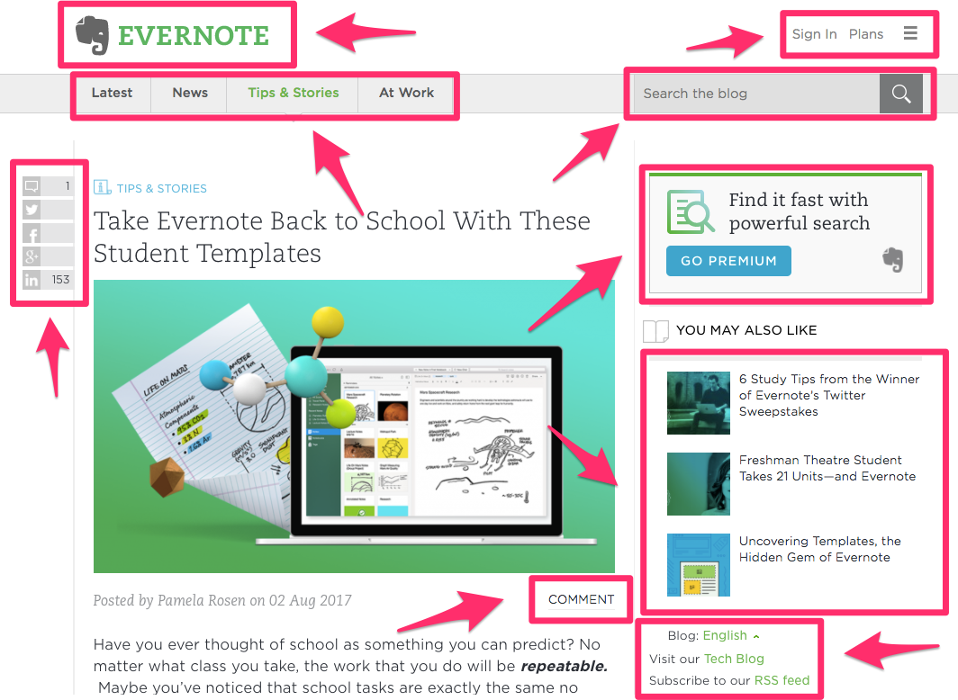 Take Evernote Back to School With These Student Templates 1