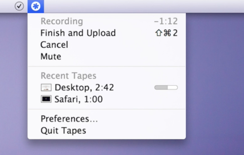 Tapes for Mac Share Screencasts Fast