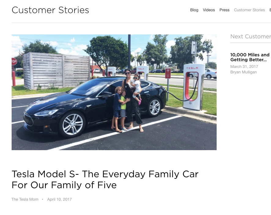 Tesla Model S The Everyday Family Car For Our Family of Five Tesla