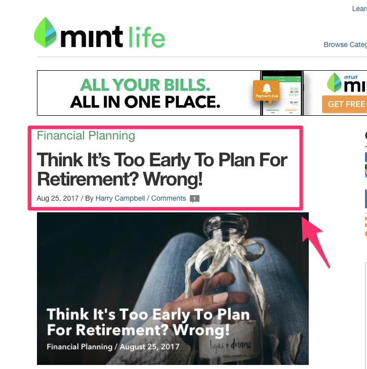 Think It s Too Early To Plan For Retirement Wrong MintLife Blog