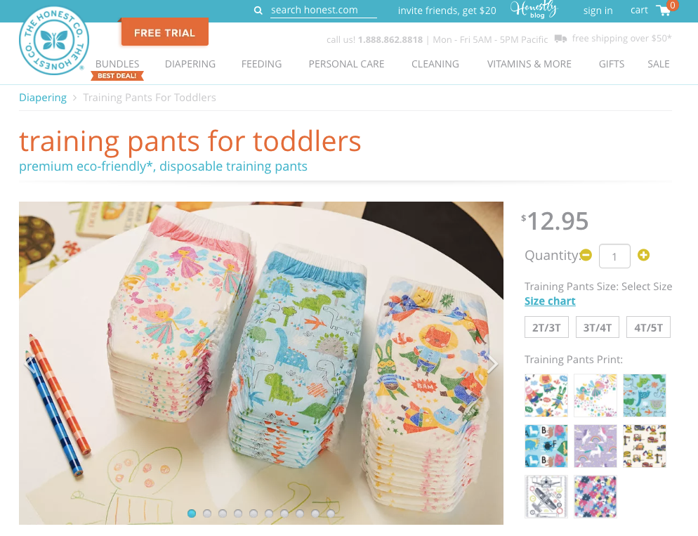 Training Pants Disposable Training Pants For Toddlers The Honest Company