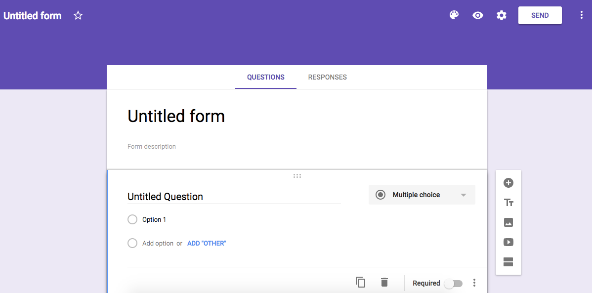 فرم بدون عنوان Google Forms 1