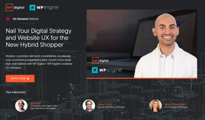 A NP Digital/WP Engine collaboraive webinar.