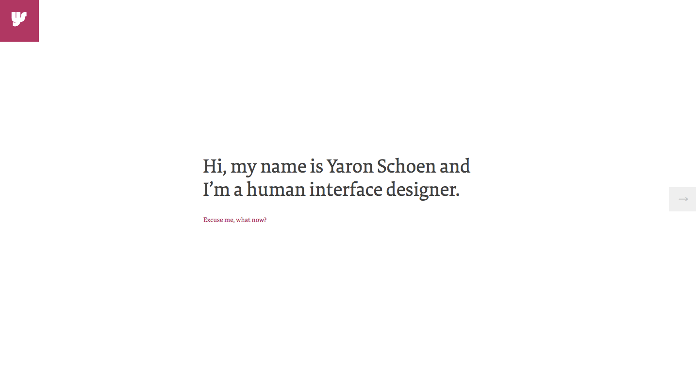 Yaron Schoen Human Interface Design 
