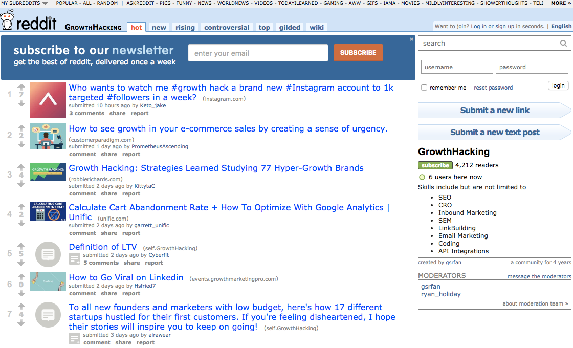 Your Source for Growth Hacker News