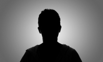 Silhouette woman portrait