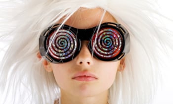Crazy Glasses on a weird looking kid
