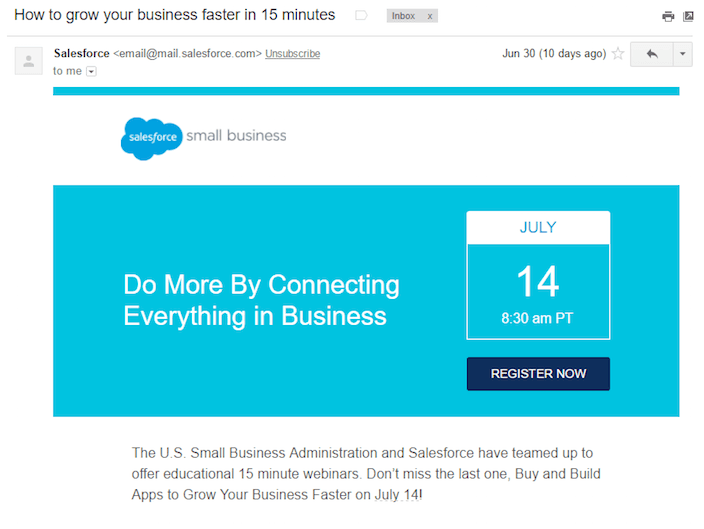 email subject lines salesforce