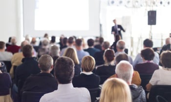 Audience in the lecture hall.