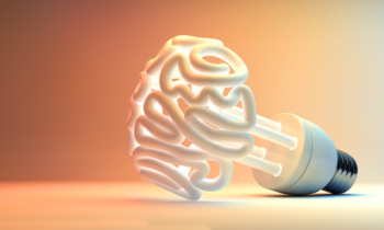 Brain Flourescent Light Bulb