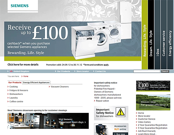 siemens appliances overlooked promotion
