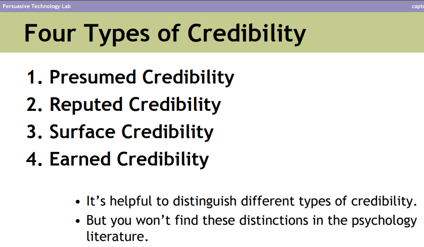 types of credibility