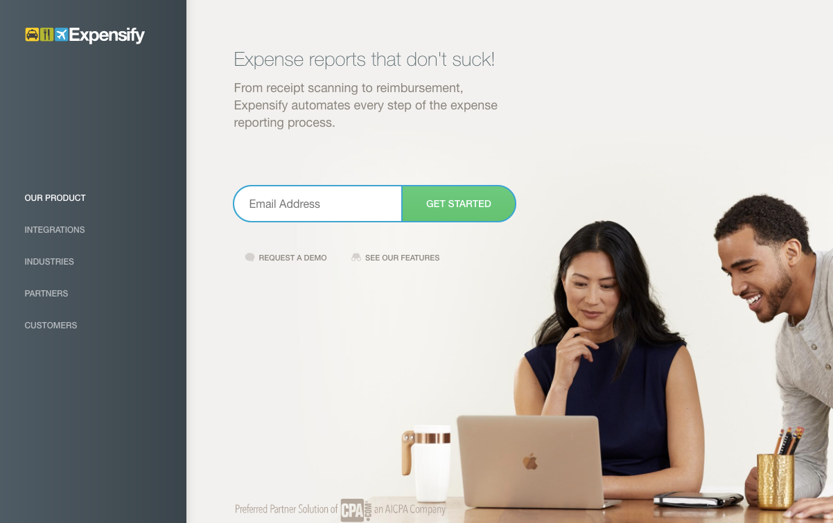 Small business organization - expense report software
