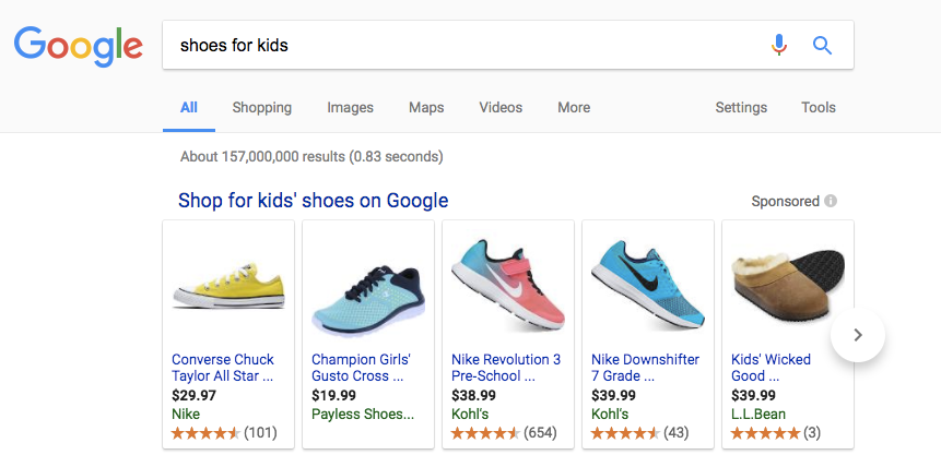 Google Search Shoes for Kids