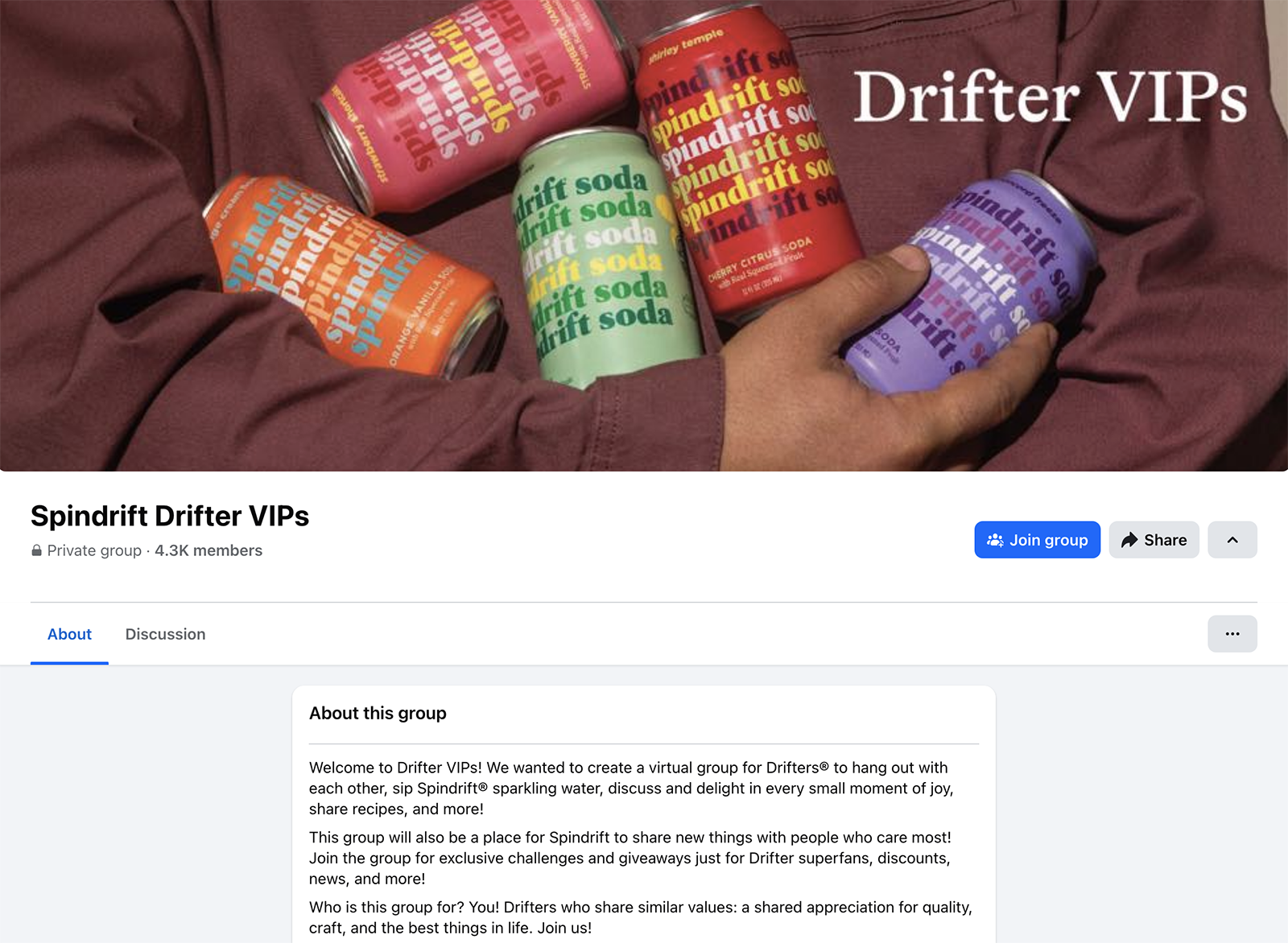 Spindrift Facebook group