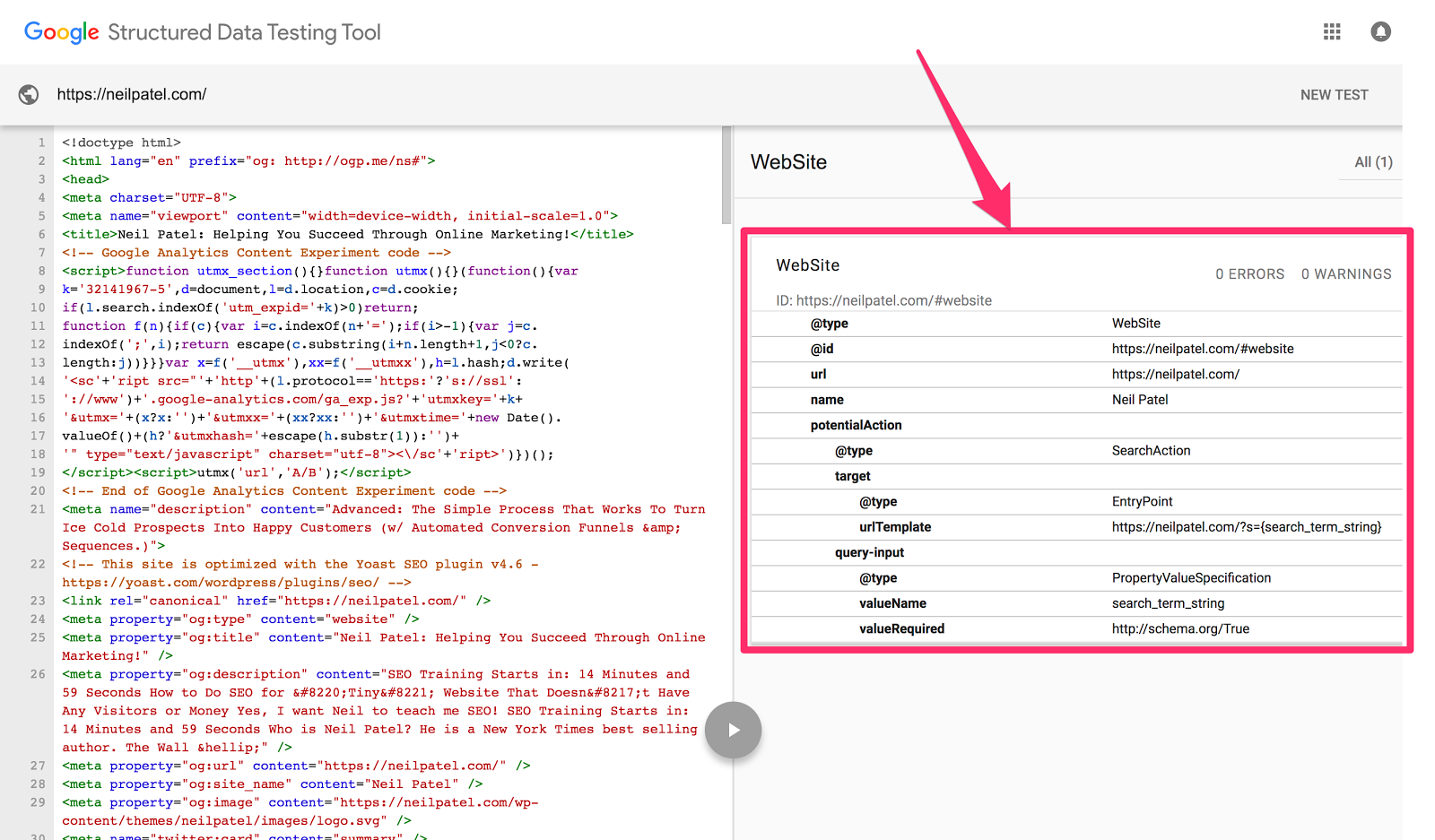 local SEO google structured data testing tool 