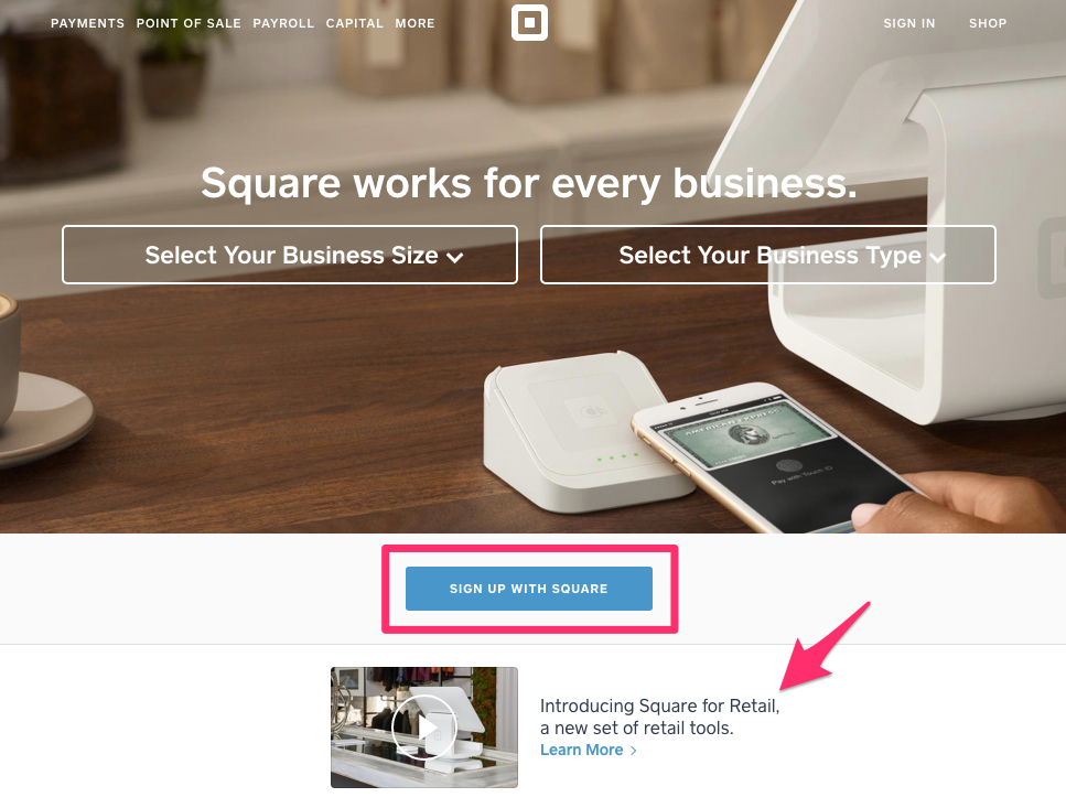 Squarehomepage