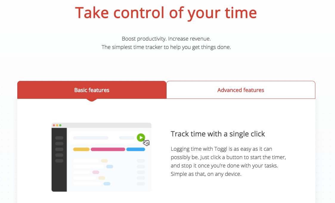 Toggl Features calculate work hours billable hours employee timesheets 1