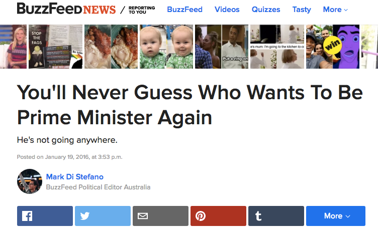 buzzfeed example of click bait neuromarketing 