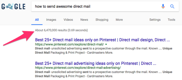 how to send awesome direct mail Google Search