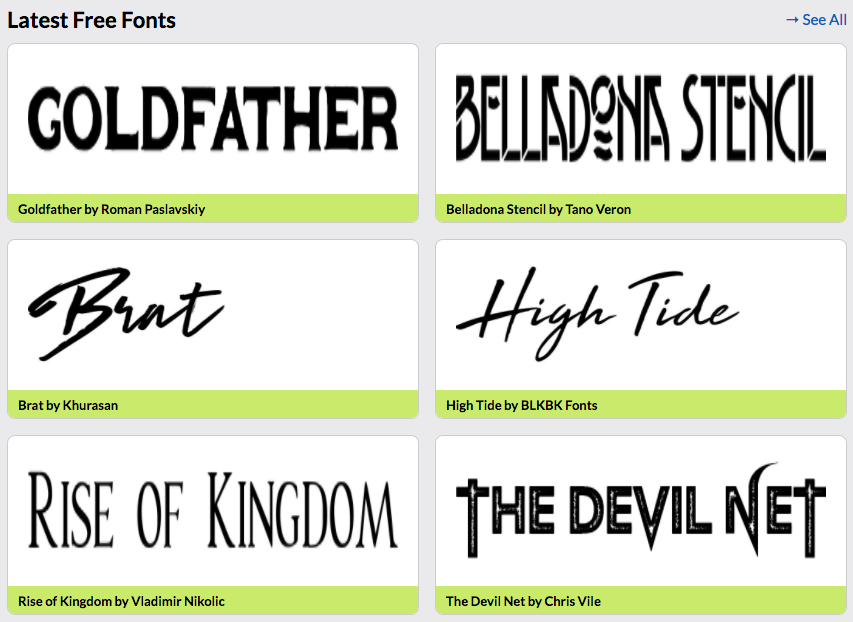 best site to find free fonts