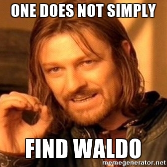 one does not simply find waldo