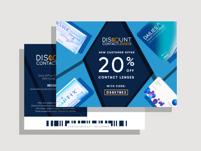 direct mail example discount contacts 