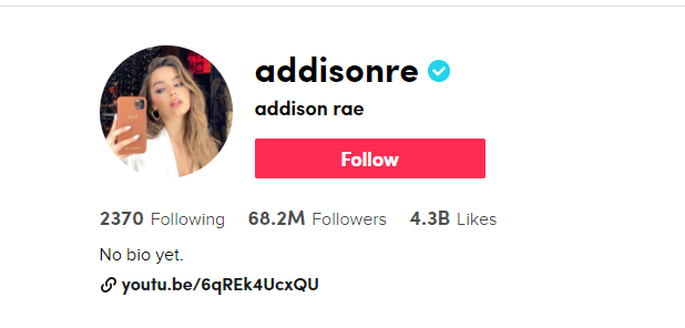 Tiktok Verified Account Example