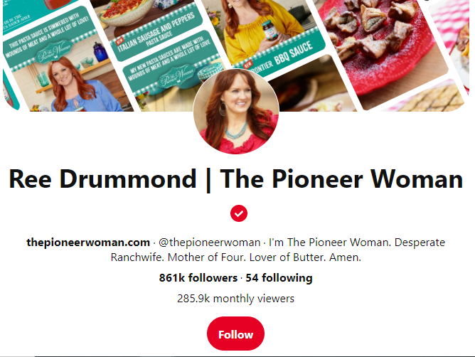 get verified on social media pinterest example 