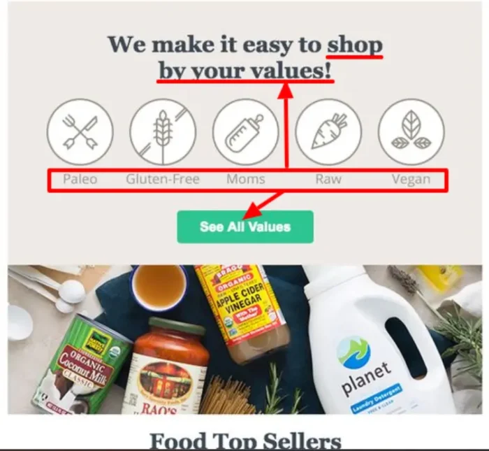 A welcome email from Thrive.
