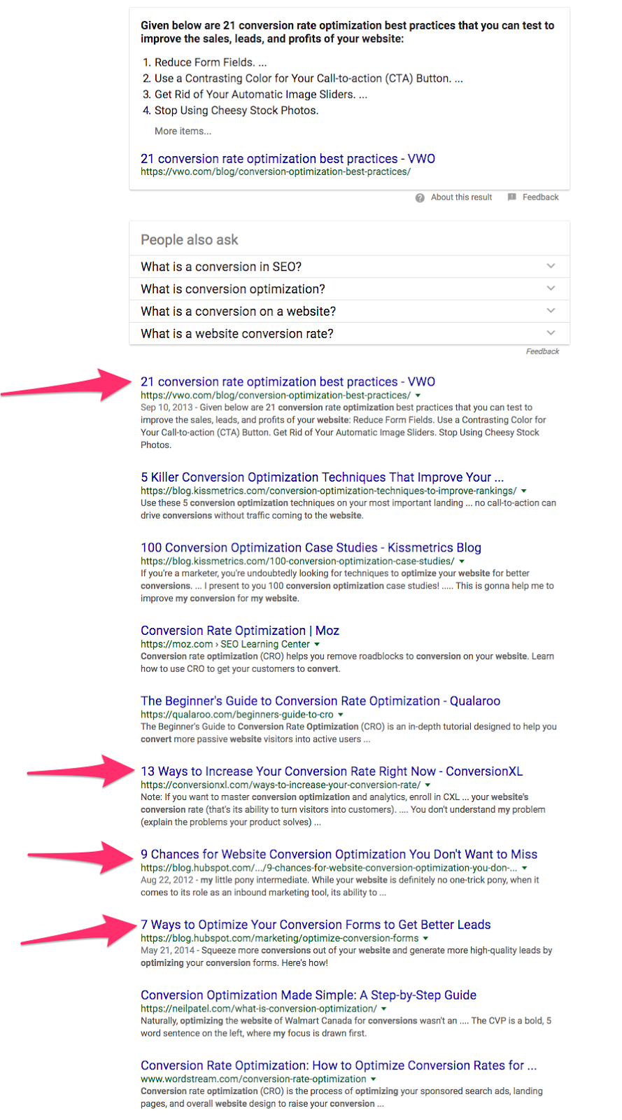 how to optimize my website for conversion Google Search 1