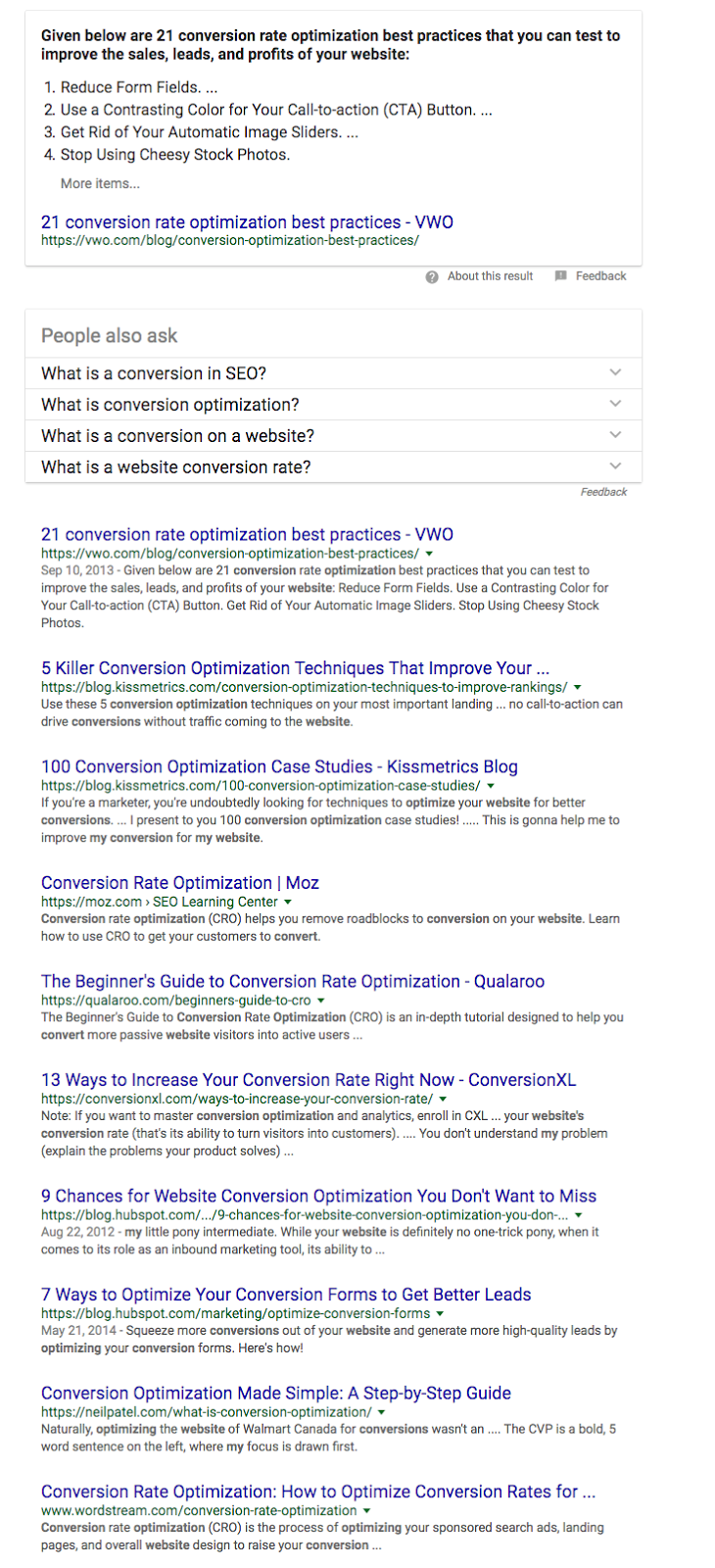 how to optimize my website for conversion Google Search