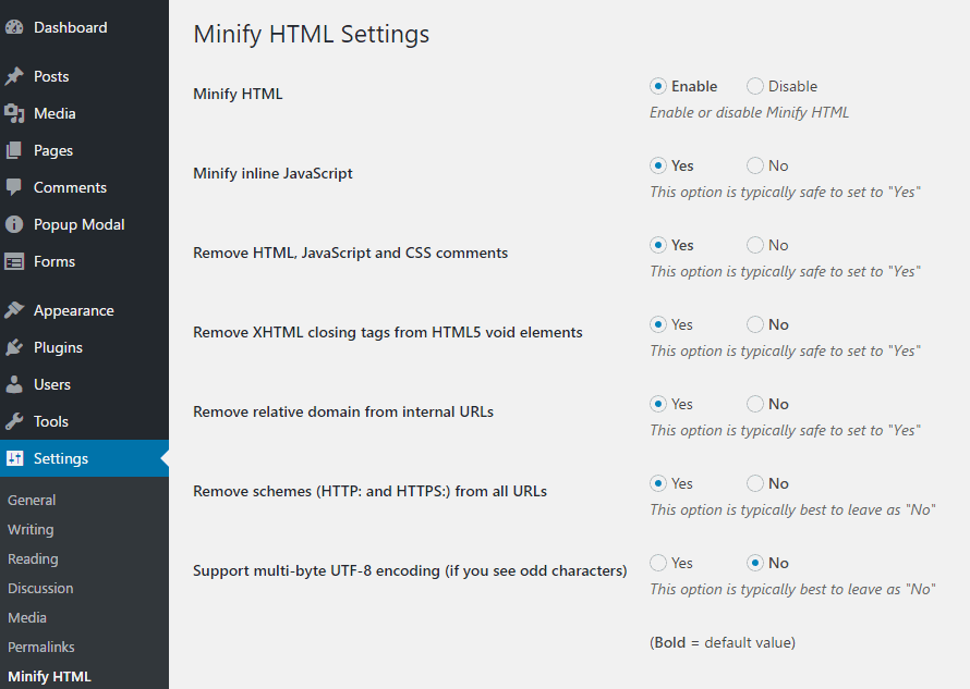 side speed insights minify kodetips