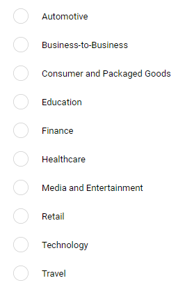 search google adwords certification by industry 