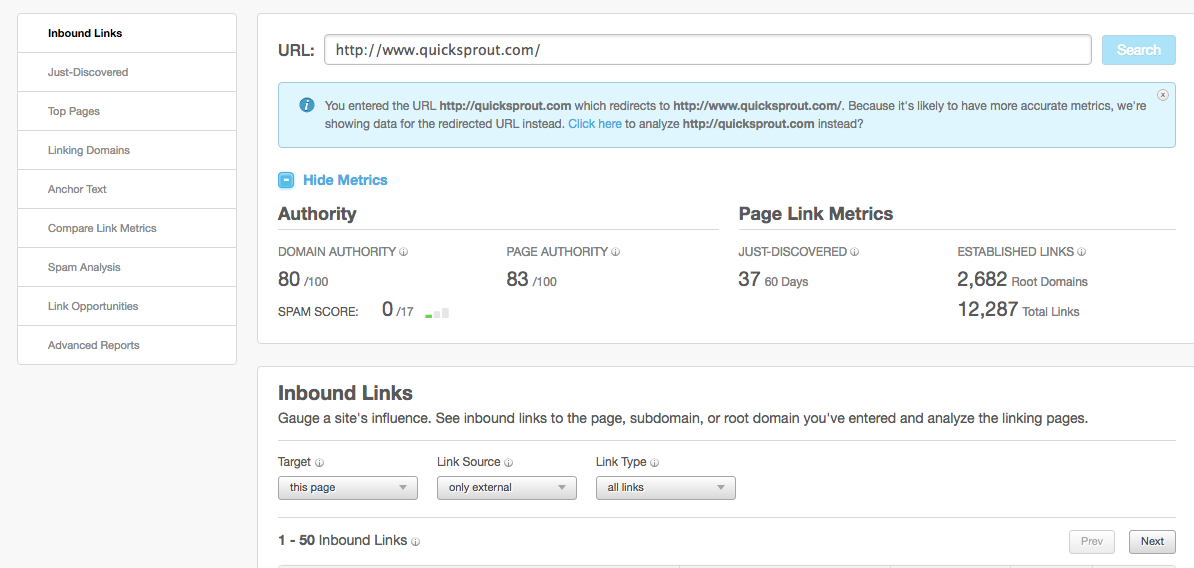 Arc and Open Site Explorer Link Research Backlink Checker Moz 4