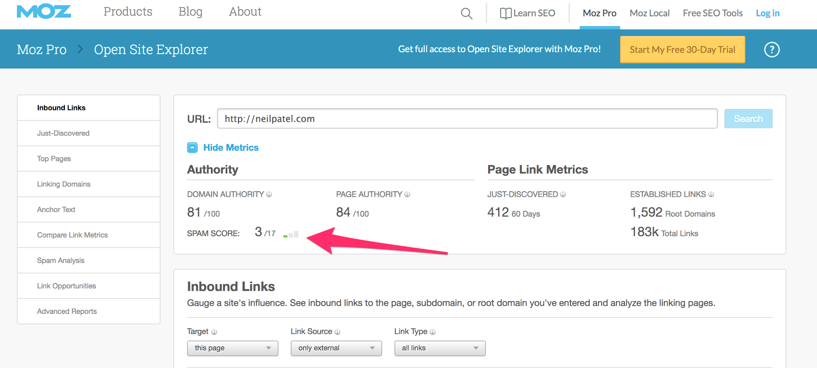 Arc and Open Site Explorer Link Research Backlink Checker Moz