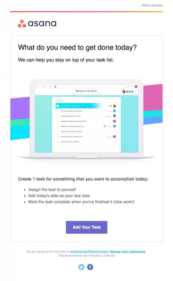 example of email that leads to introducing a new product or service for increased funnel conversions 