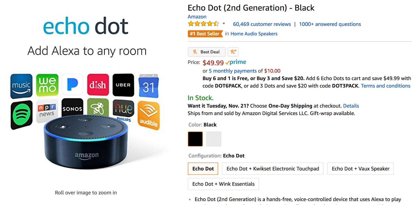 Amazon Echo Dot Add Alexa to any room