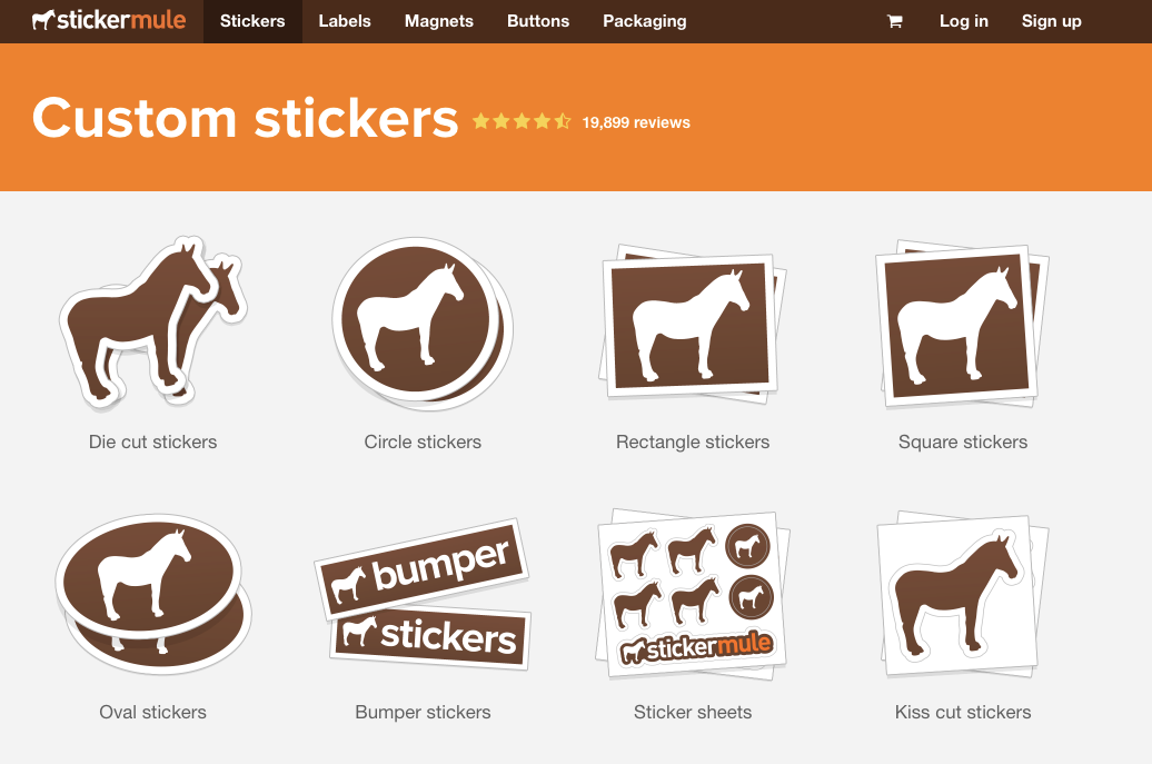 aangepaste Stickers Gratis Verzending Sticker Mule