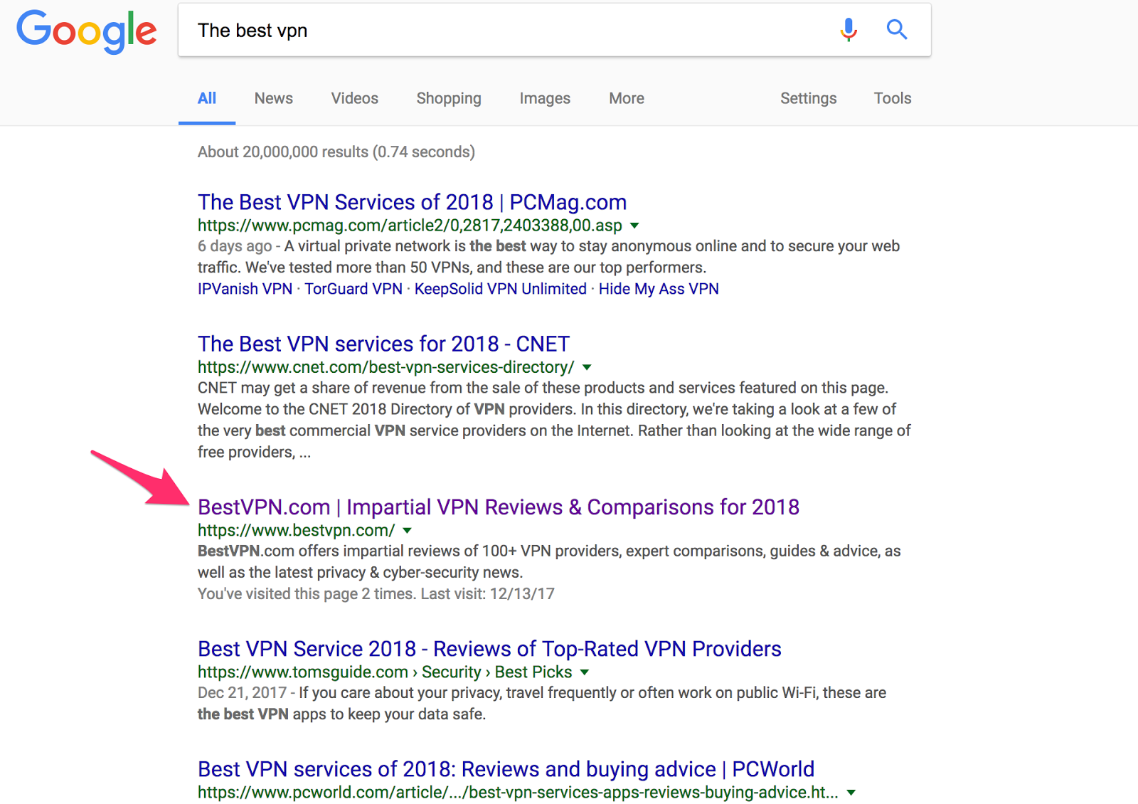 The best vpn Google Search