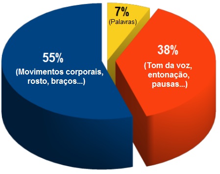 grafico com porcentagens de metodos de comunicaçao com o cliente na area de marketing