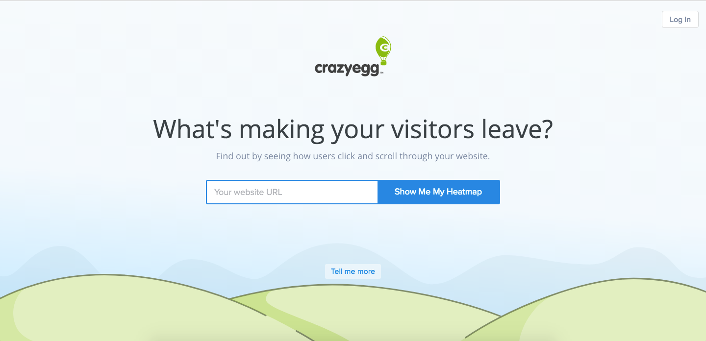 crazyegg page example growth hacking