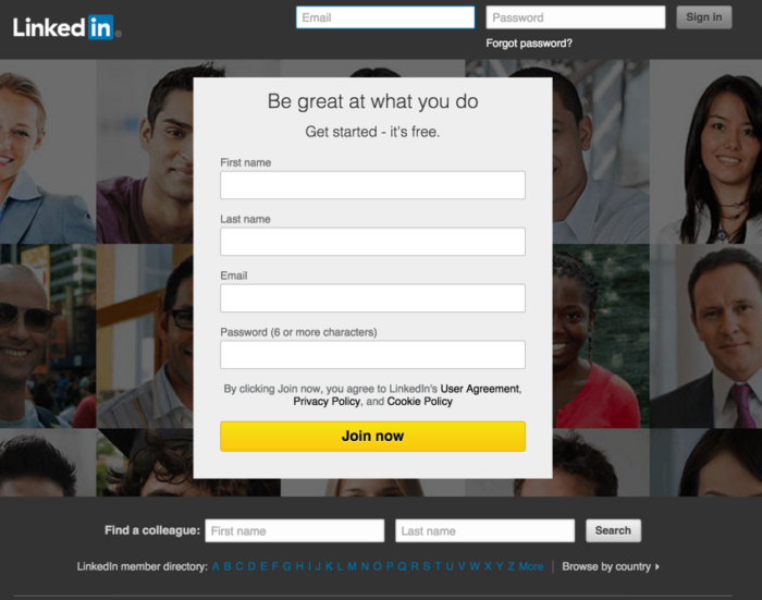 Capture d'écran LinkedIn marketing sur les réseaux sociaux