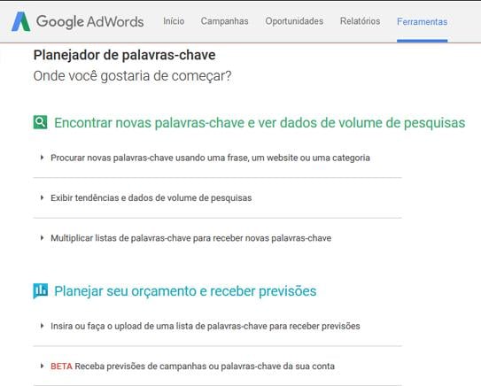 ferramenta google ads