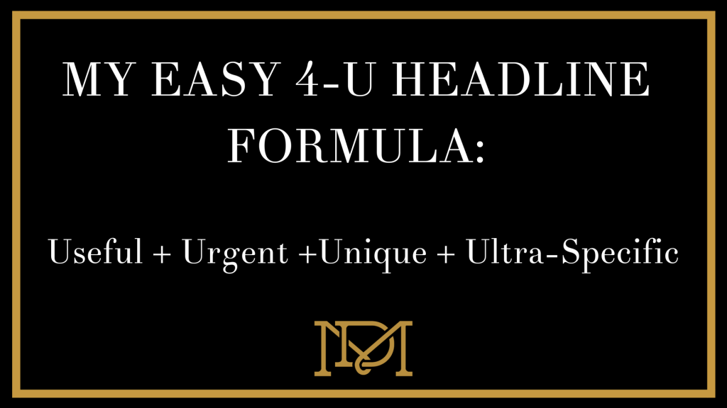 4U Headline Formula